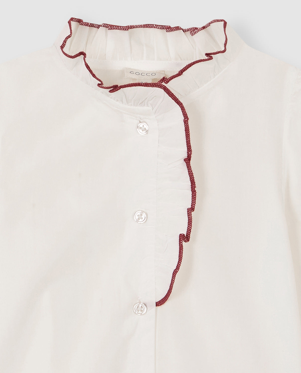 Camisa Cuello Volantes