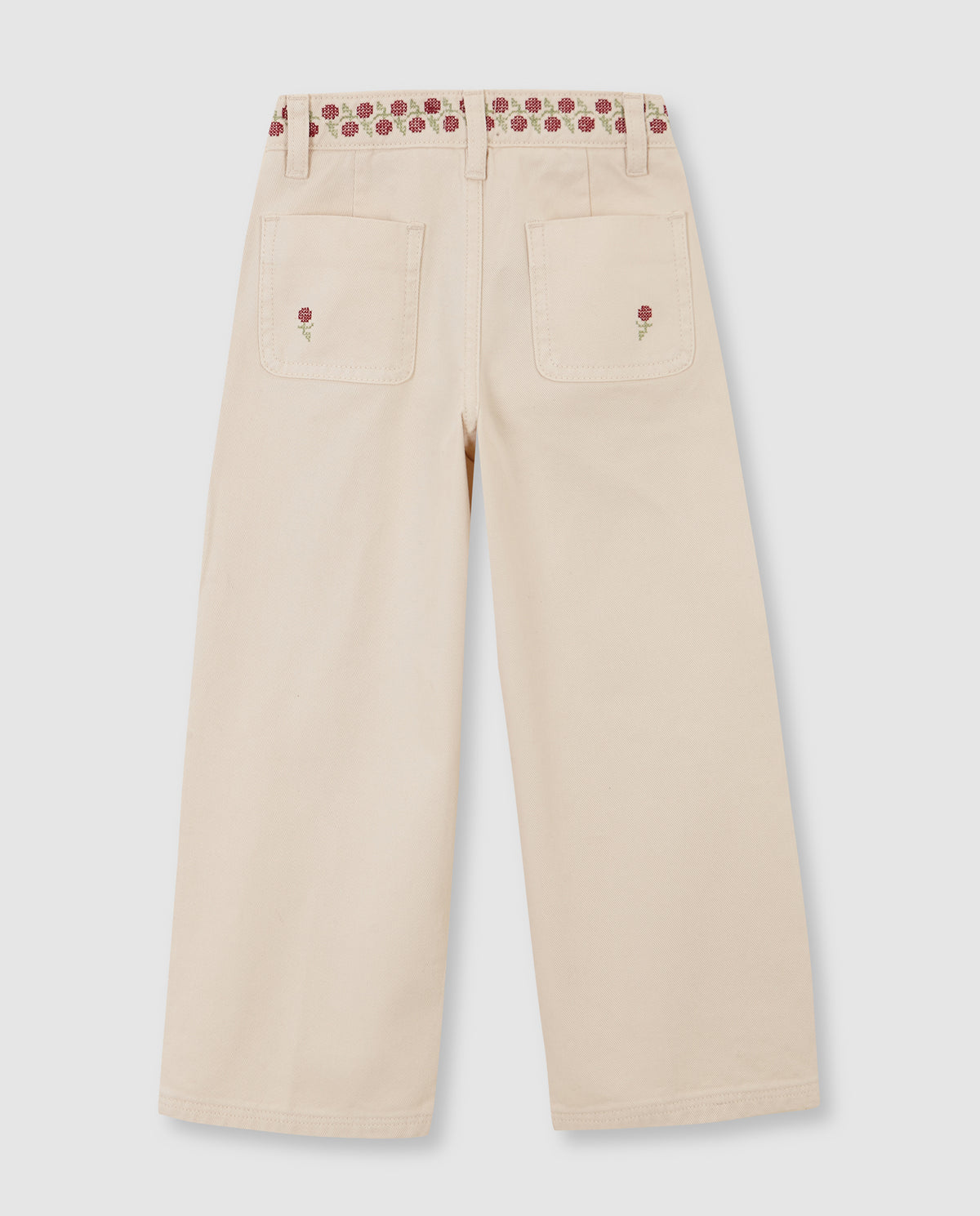 Pantalón Con Bordados