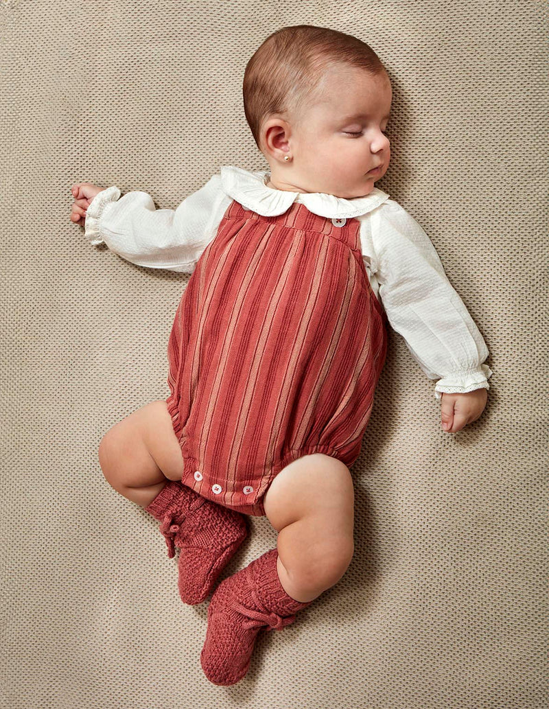 Camisa Bebe Cuello Volante Acabado En Ti