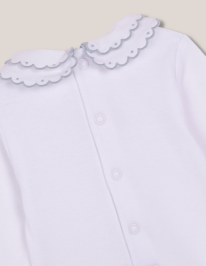 Body manga larga cuello con detalle