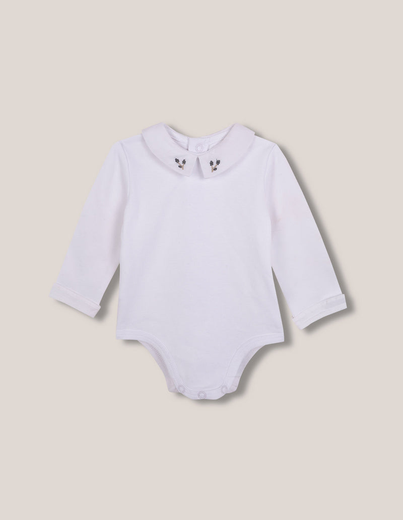 Body manga larga lace en cuello