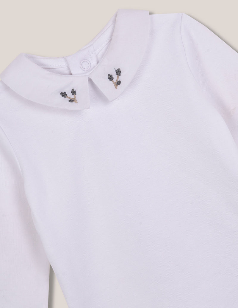 Body manga larga lace en cuello