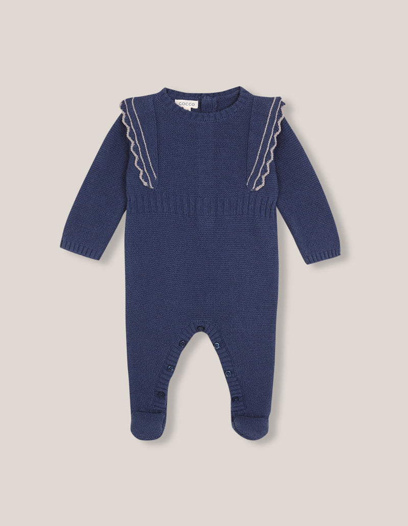 Mameluco Punto Bobo Con Volantes