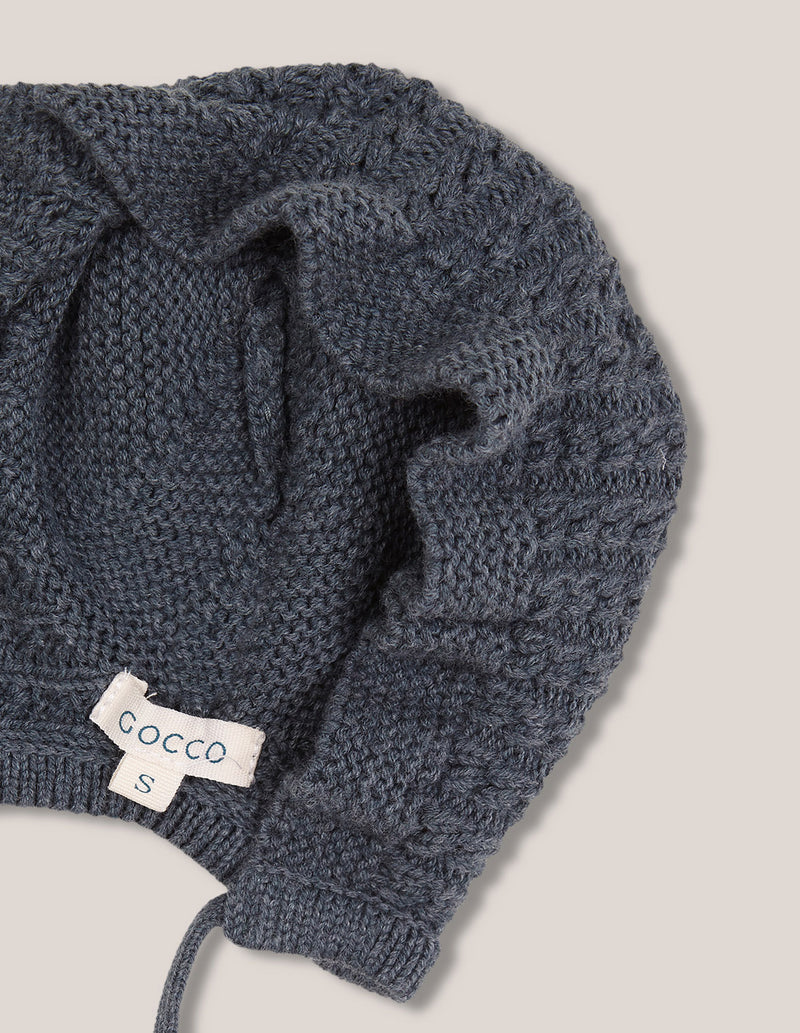 Gorro de punto bobo con ochos