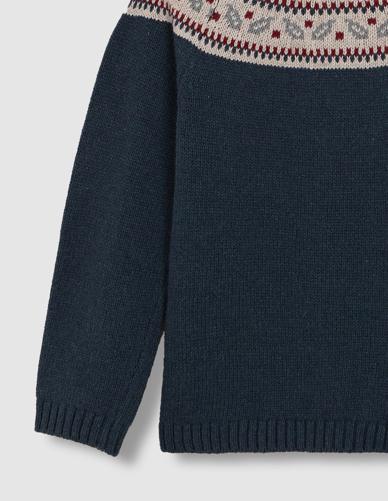 Suéter De Greca En El Cuello