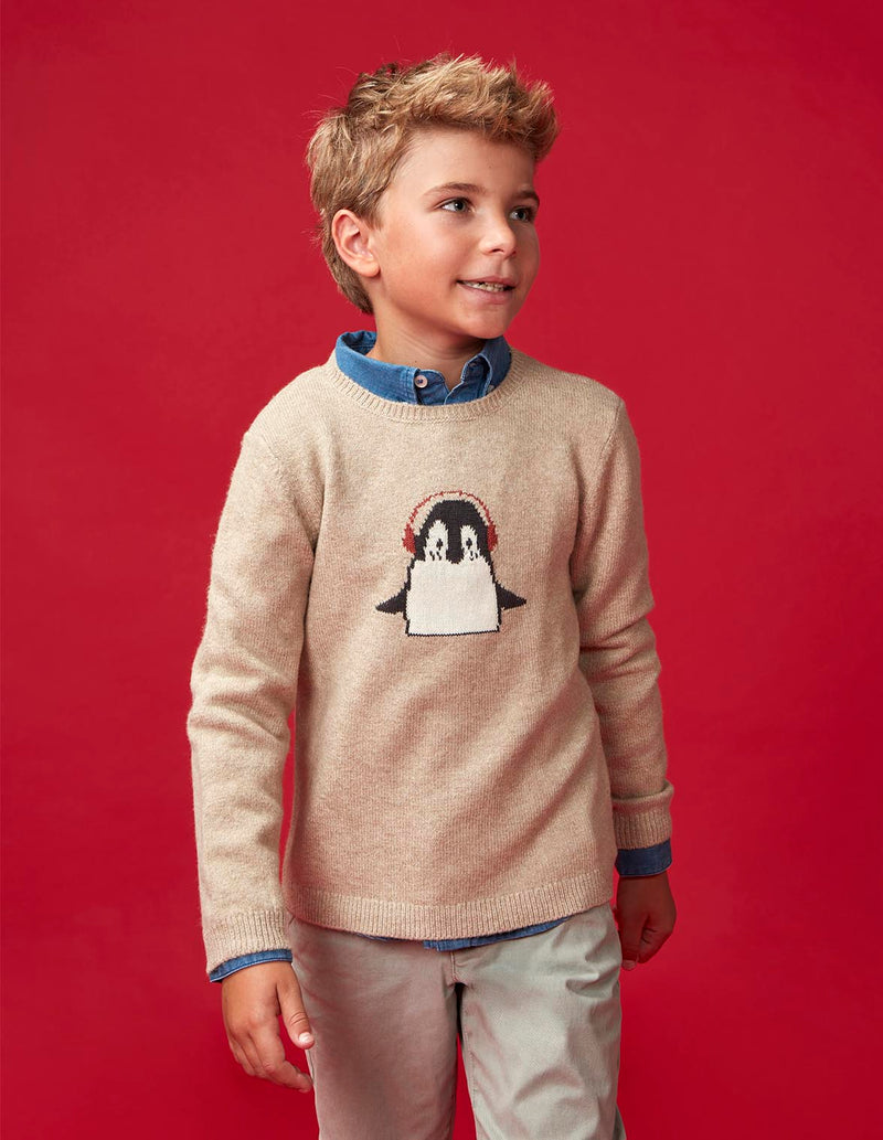 Suéter Con Intarsia