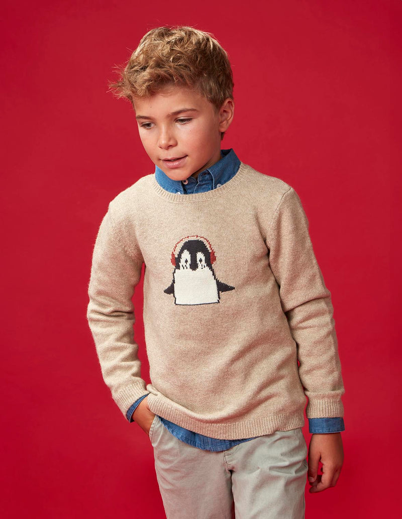 Suéter Con Intarsia
