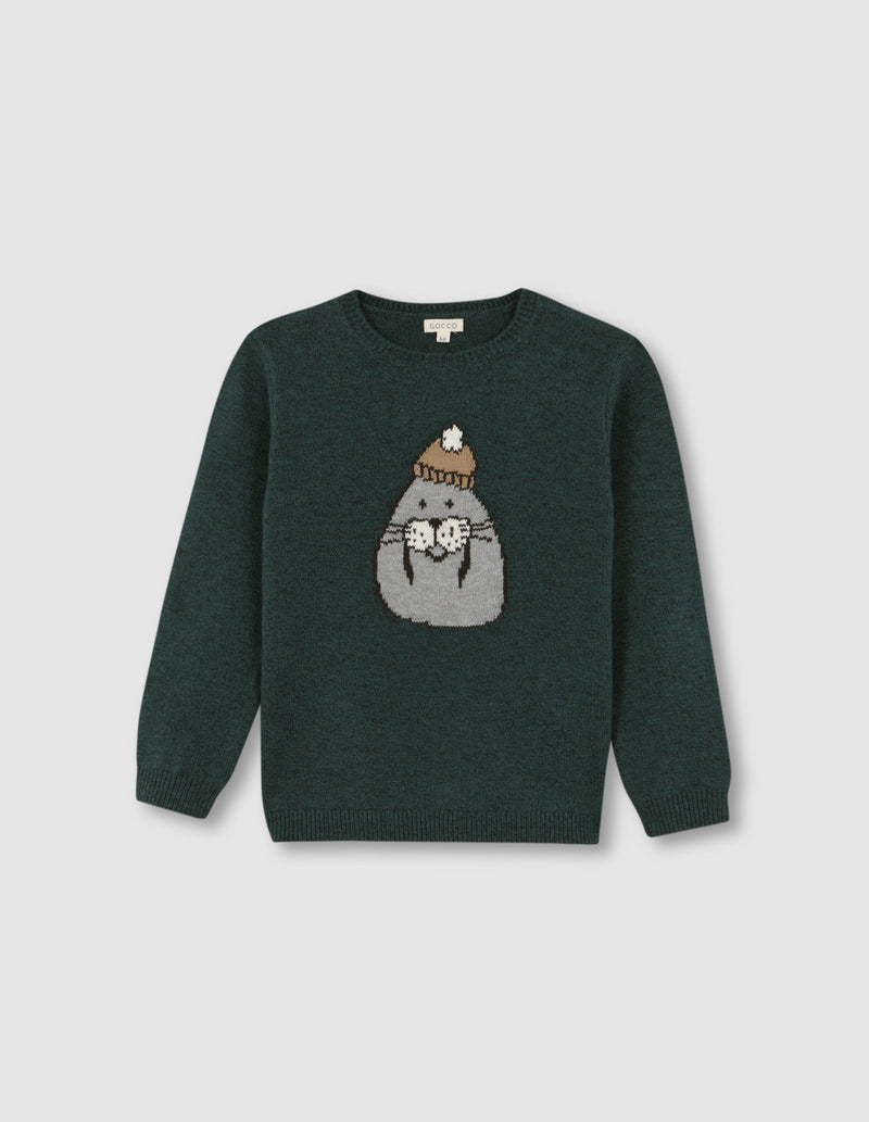 Suéter Con Intarsia