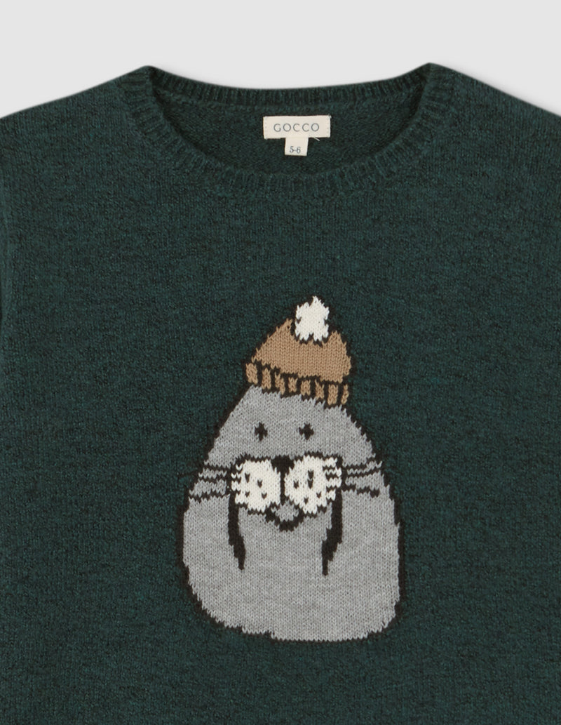 Suéter Con Intarsia