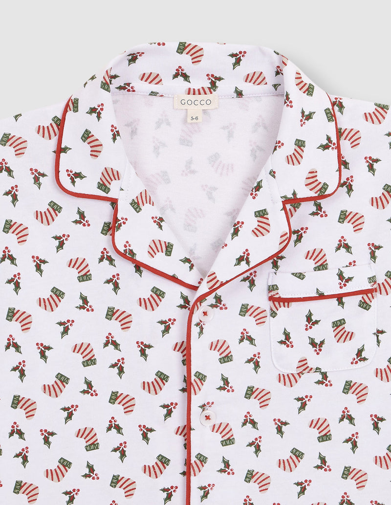 Pijama De Navidad Con Vivo A Contraste