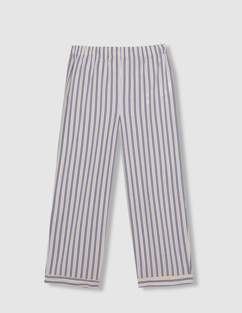 Pijama De Rayas Con Contraste