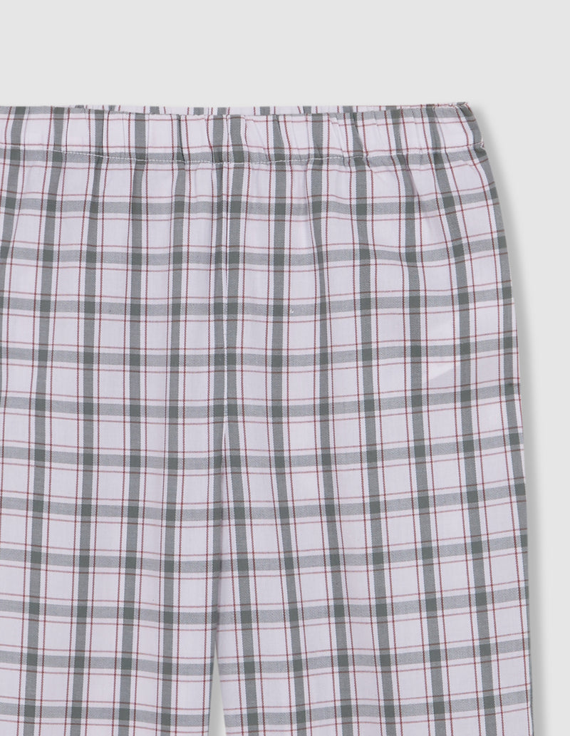 Pijama De Cuadros Con Vivo A Contraste