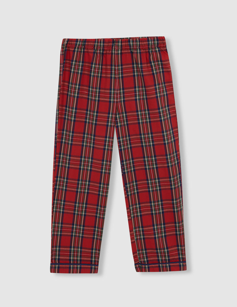 Pijama Navidad De Cuadro Tartan  Con Viv