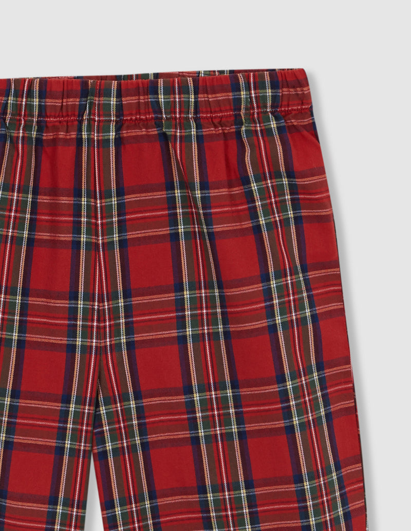 Pijama Navidad De Cuadro Tartan  Con Viv