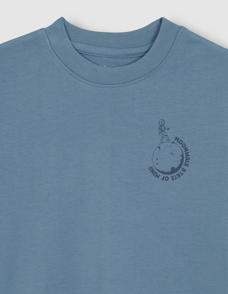 Playera estampada moonwalk