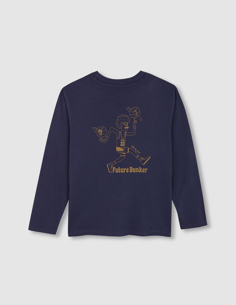 Playera estampada manga larga