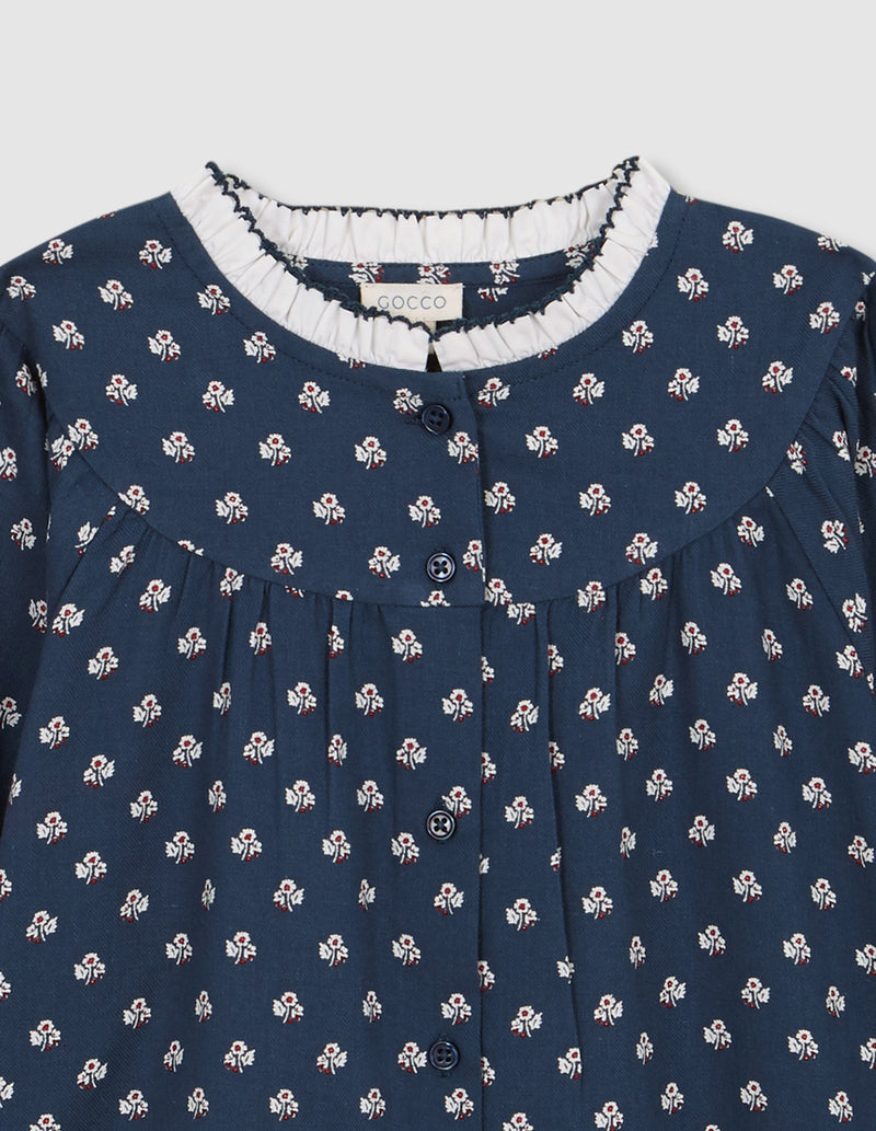 Blusa Manga Larga Estampado Flores