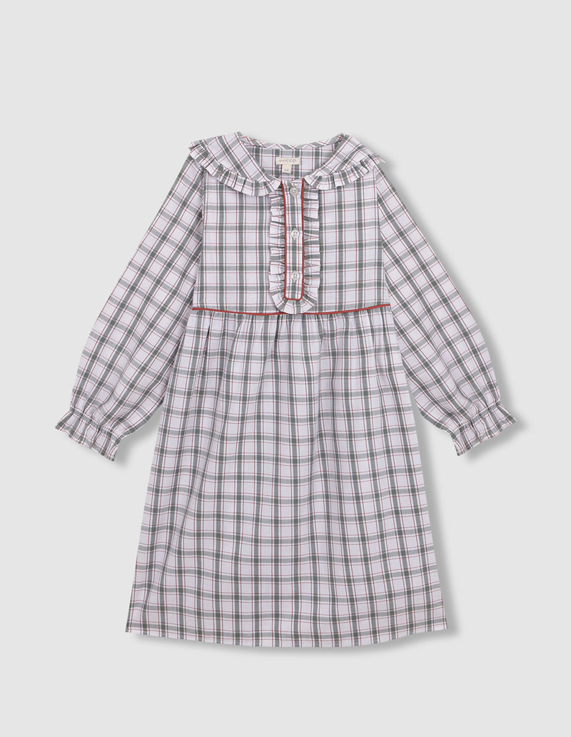 Camisón De Cuadros Con Vivo A Contraste