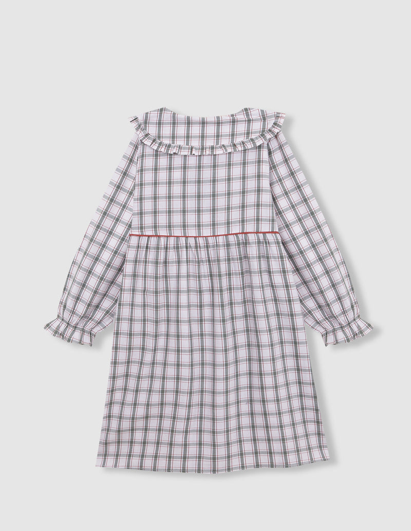 Camisón De Cuadros Con Vivo A Contraste