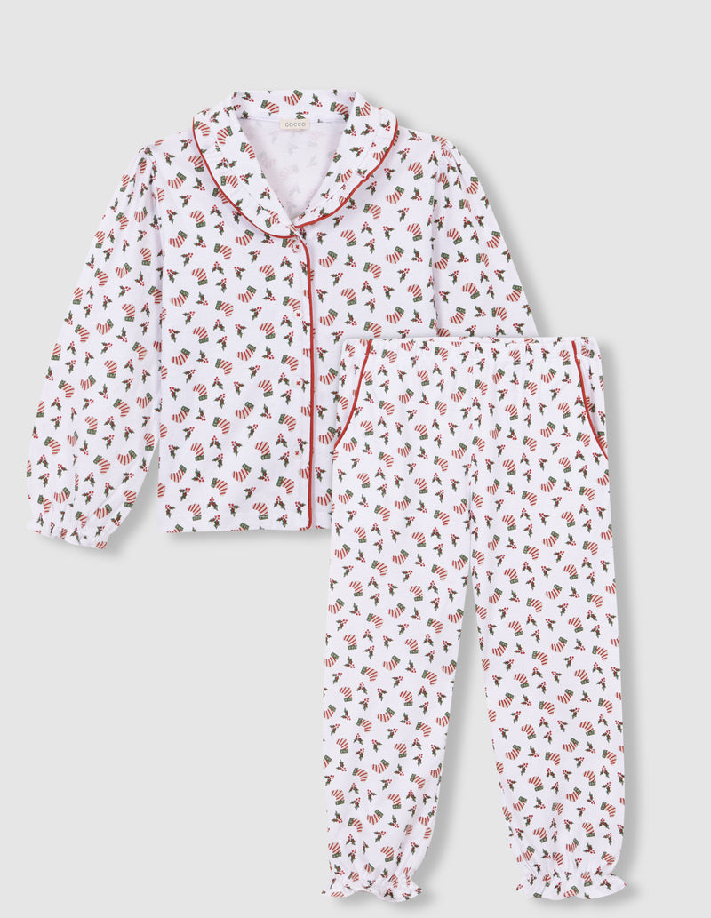 Pijama De Navidad Con Vivo A Contraste