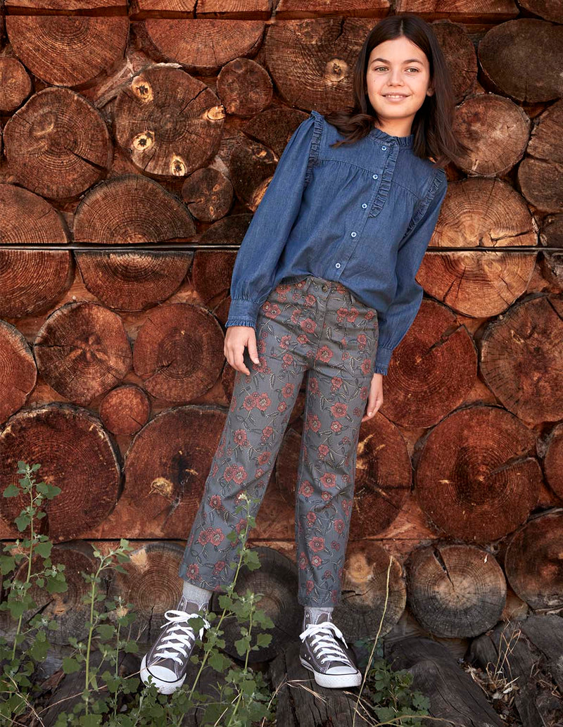 Pantalón De Twill Estampado