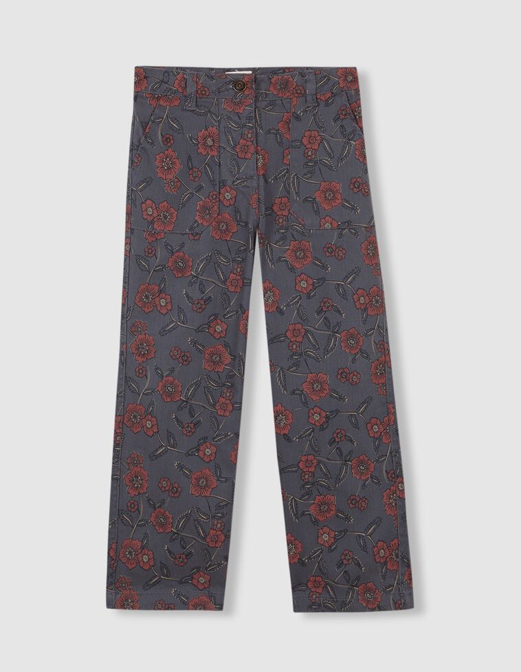 Pantalón De Twill Estampado