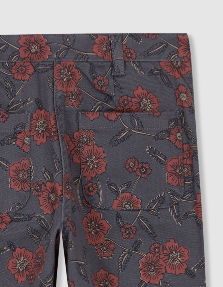 Pantalón De Twill Estampado