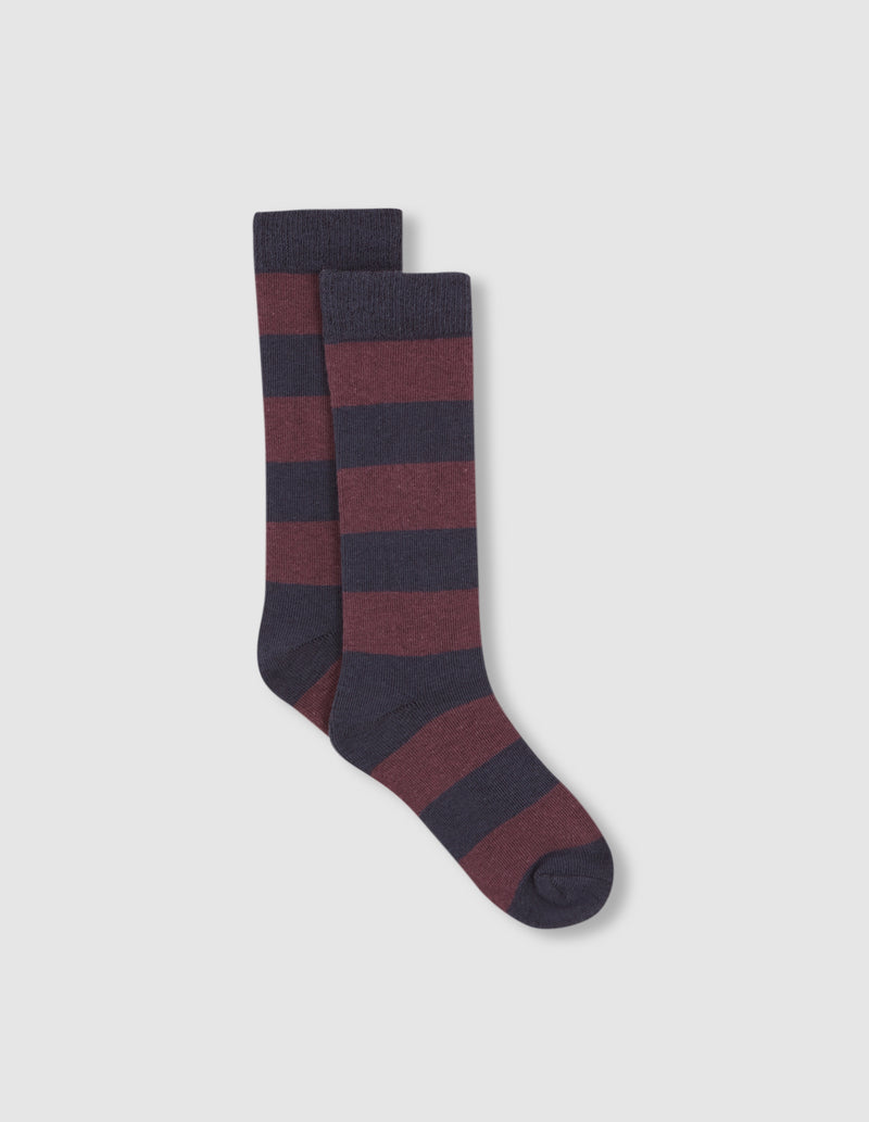 Calcetines de rayas finas