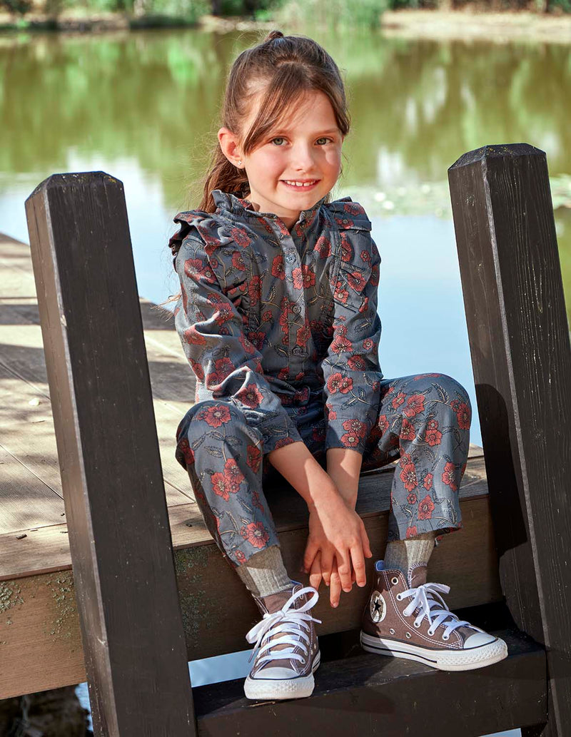 Overol De Twill Estampado