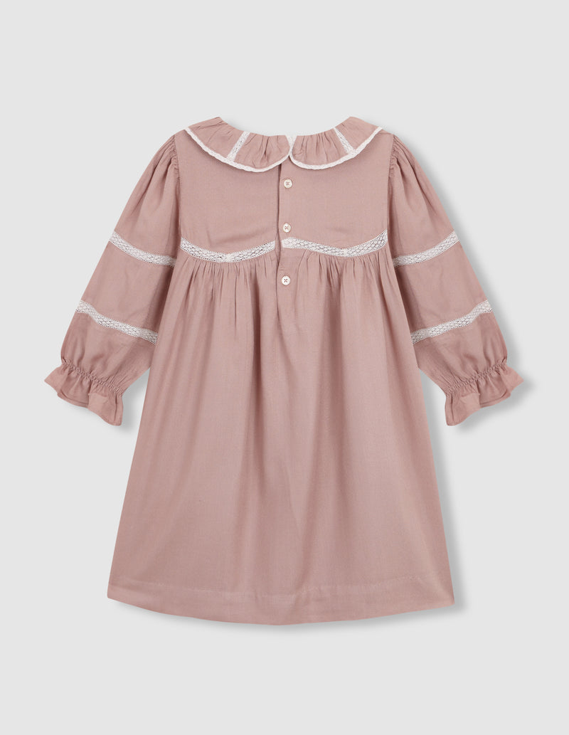 Vestido Con Tiras Bordadas