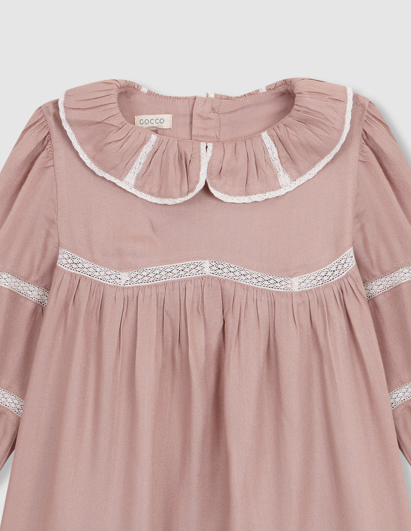 Vestido Con Tiras Bordadas