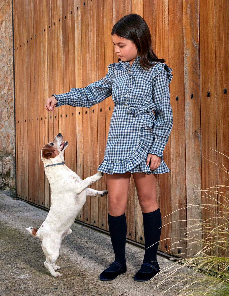 Vestido de cuadro vichy