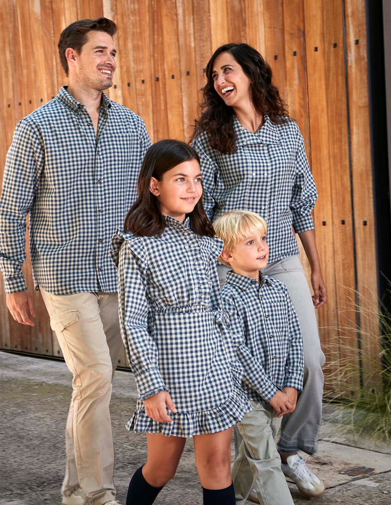 Vestido de cuadro vichy