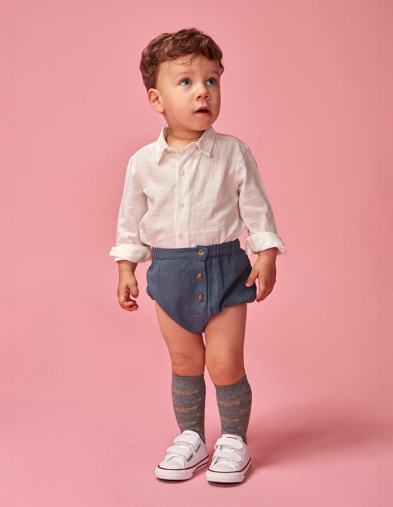 Camisa body cuello pico