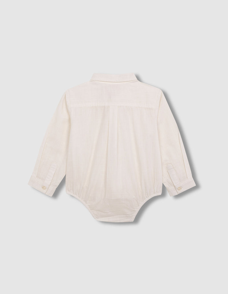 Camisa body cuello pico
