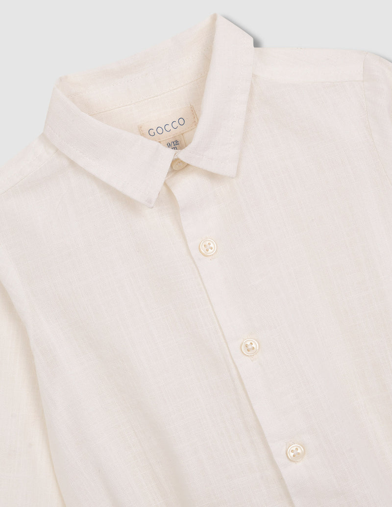 Camisa body cuello pico