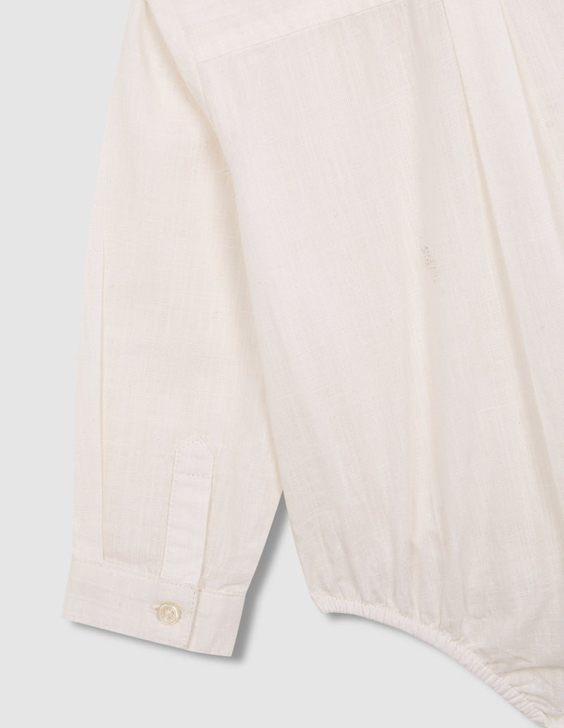 Camisa body cuello pico