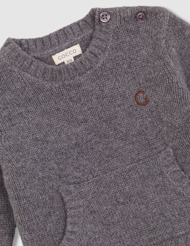 Suéter Media Cremallera