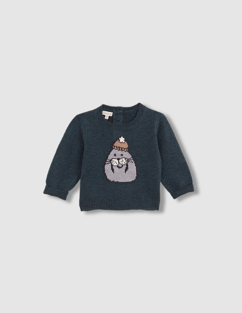 Suéter Con Intarsia
