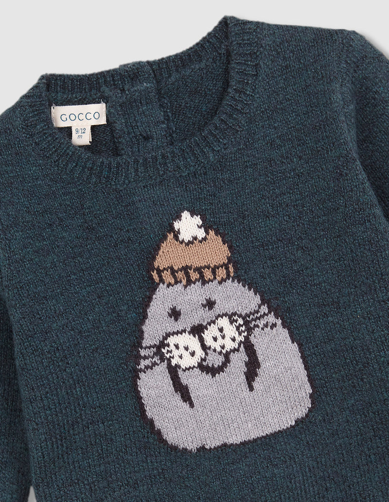 Suéter Con Intarsia