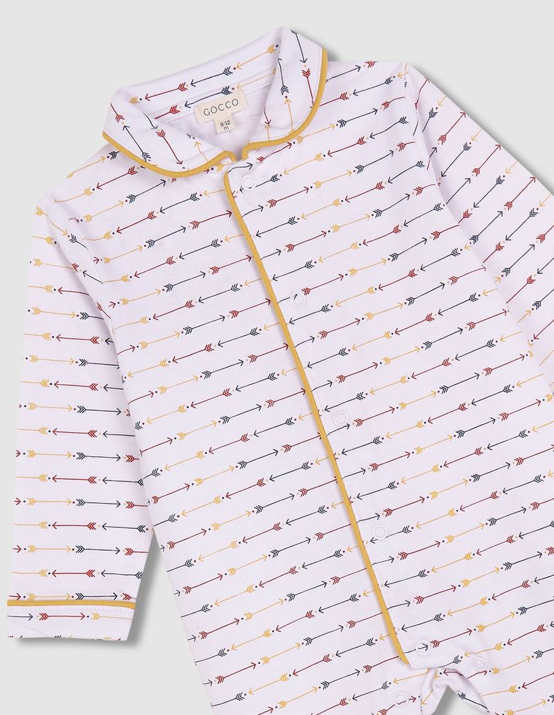 Pijama de punto estampado