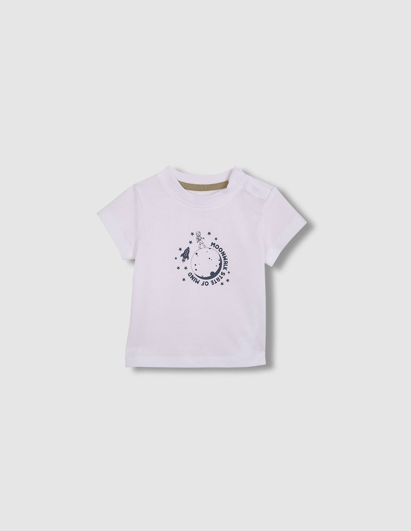 Playera estampada moonwalk