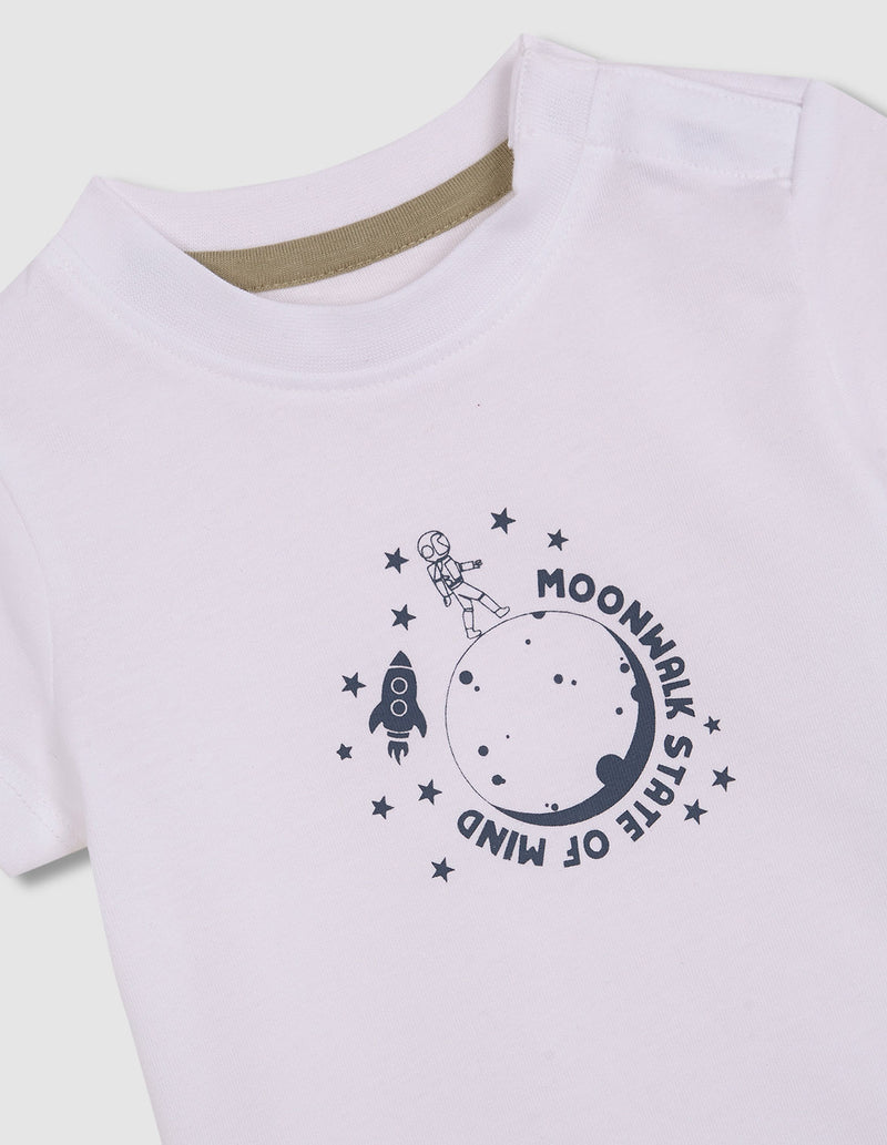 Playera estampada moonwalk