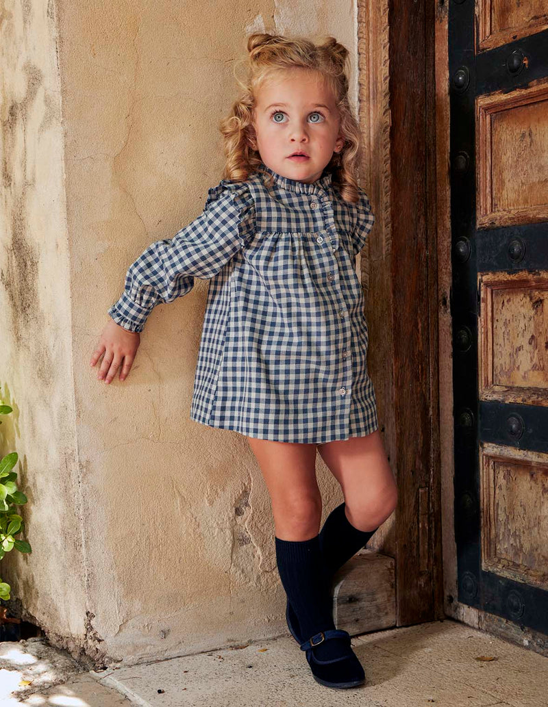 Vestido de cuadro vichy
