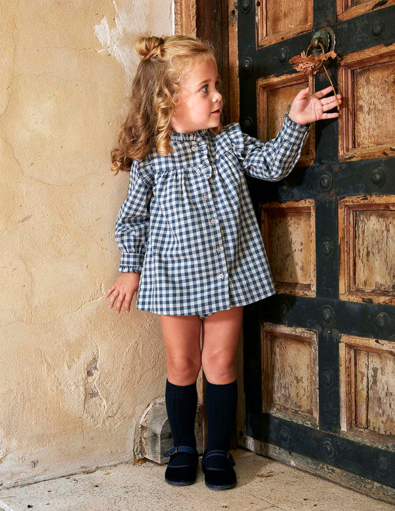 Vestido de cuadro vichy