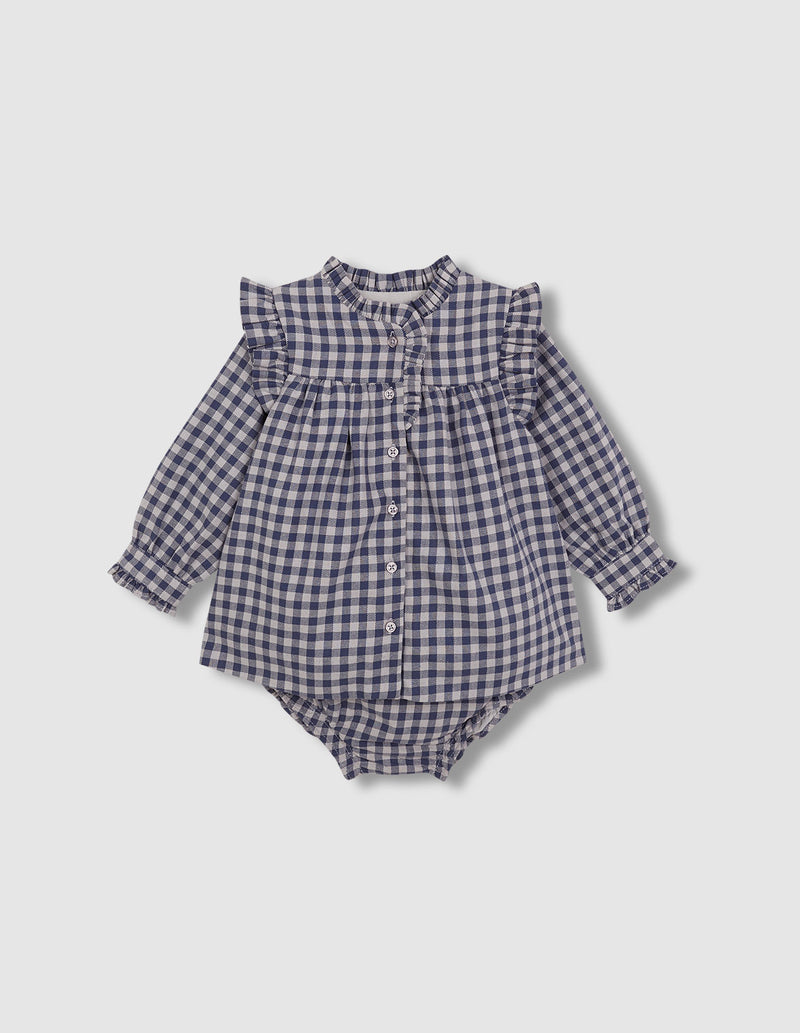 Vestido de cuadro vichy