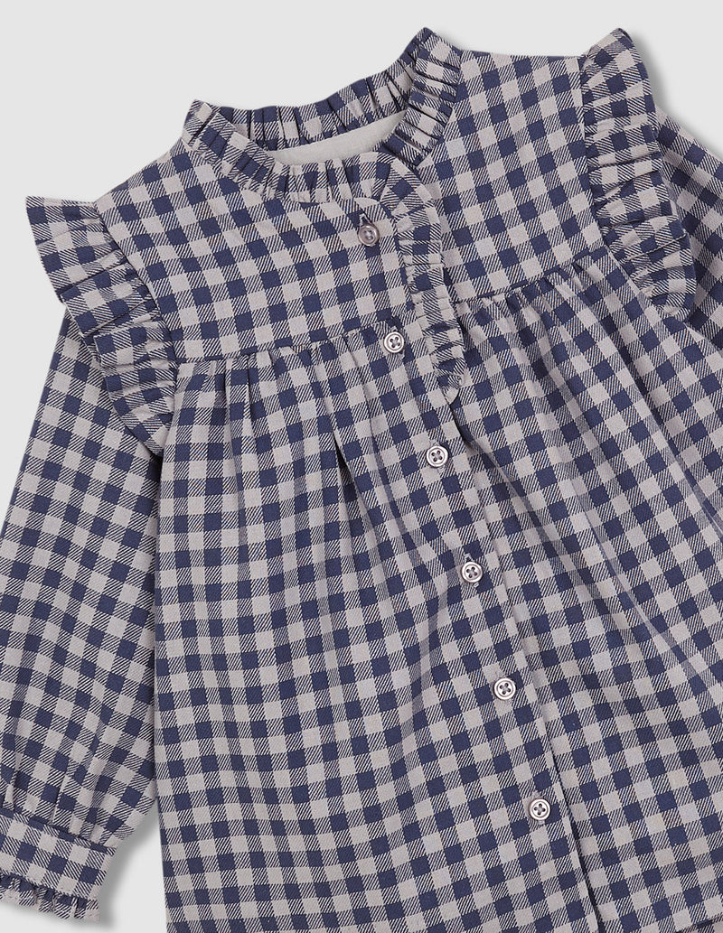 Vestido de cuadro vichy