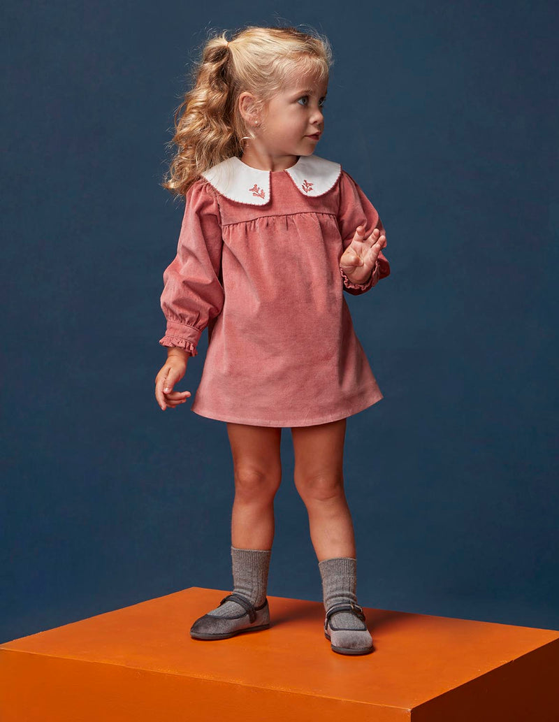 Vestido De Pana Lisa