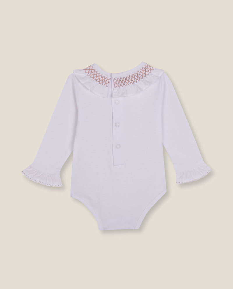 Body Manga Larga Cuello Smock