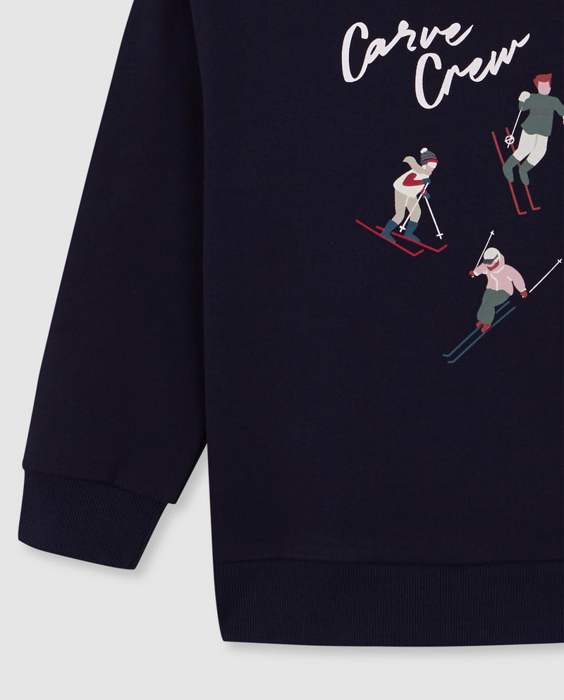 Sudadera Estampado Esquiadores